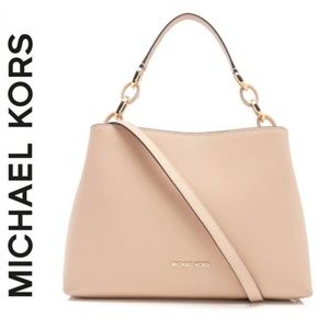 Michael Kors Large Portia EW Shoulder Leather Bag
